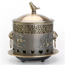 鑄鋁鍍銅宮廷小鳥造型迷你火鍋 
